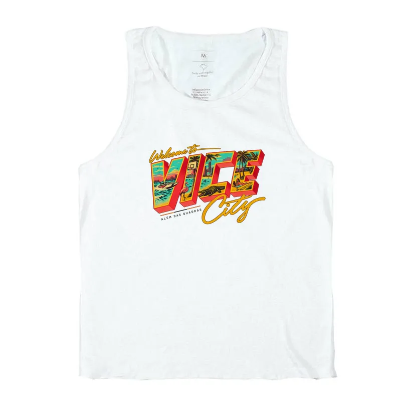 Camiseta Welcome to Vice City — Premium Fio 30.1 | ADQ
