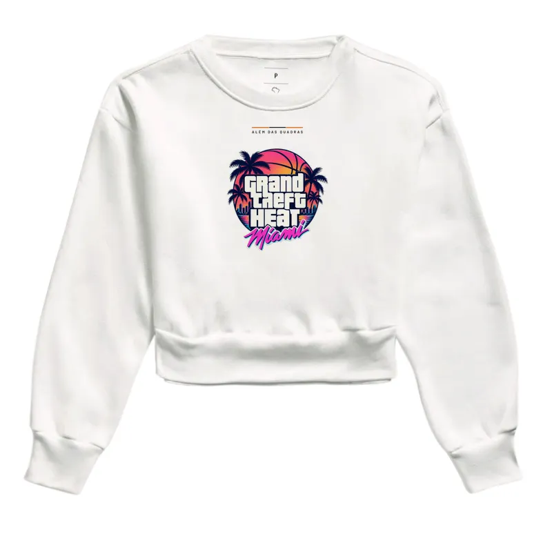 Cropped Feminino Grand Theft Heat — Miami After Hours - Imagem 3