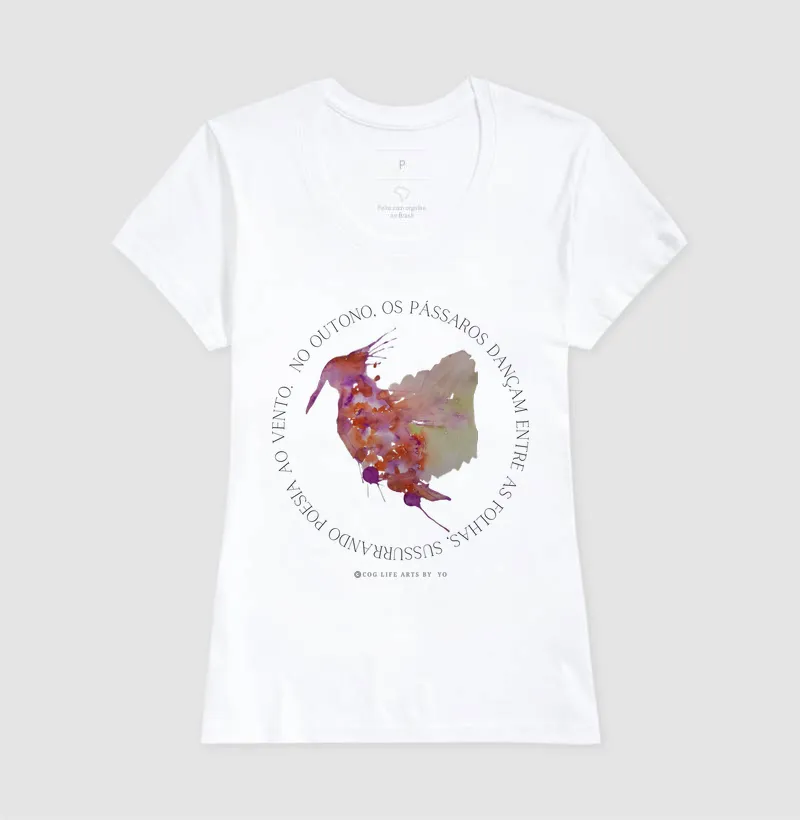 Camiseta Adulto Beija Flor by Johannes Cruzué - Imagem 3