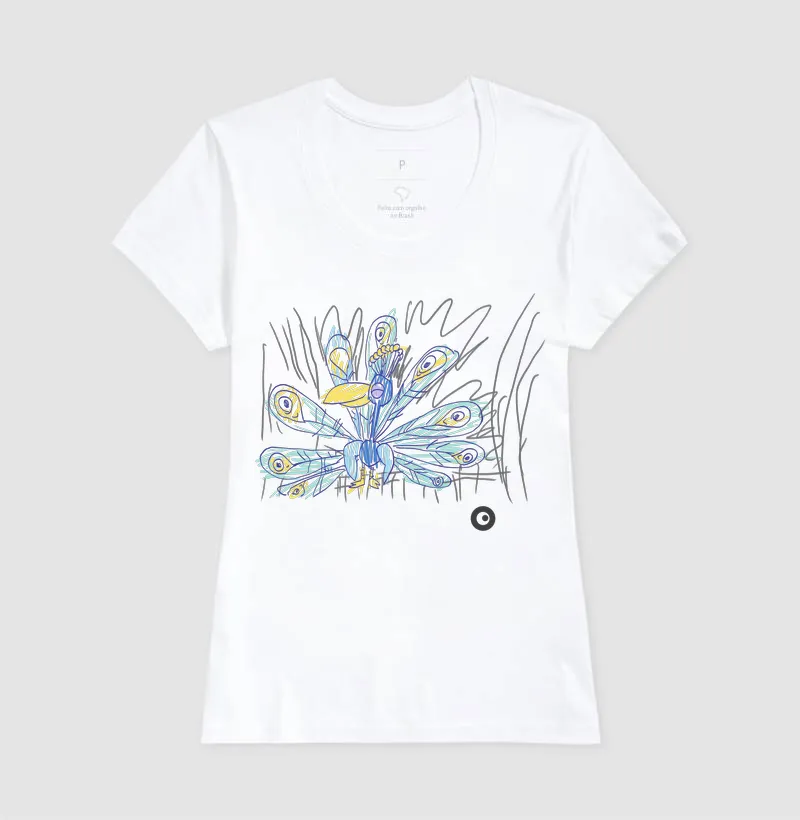 Camiseta Pavão Adulto by Bernardo Yori - Imagem 3