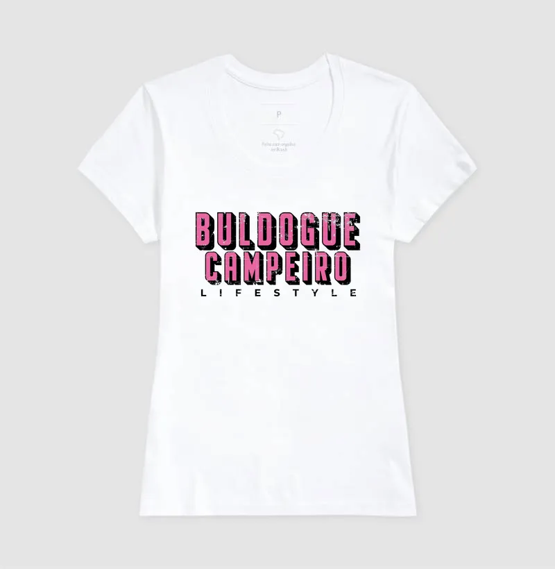 Buldogue Campeiro Texto Rosa - Imagem 3