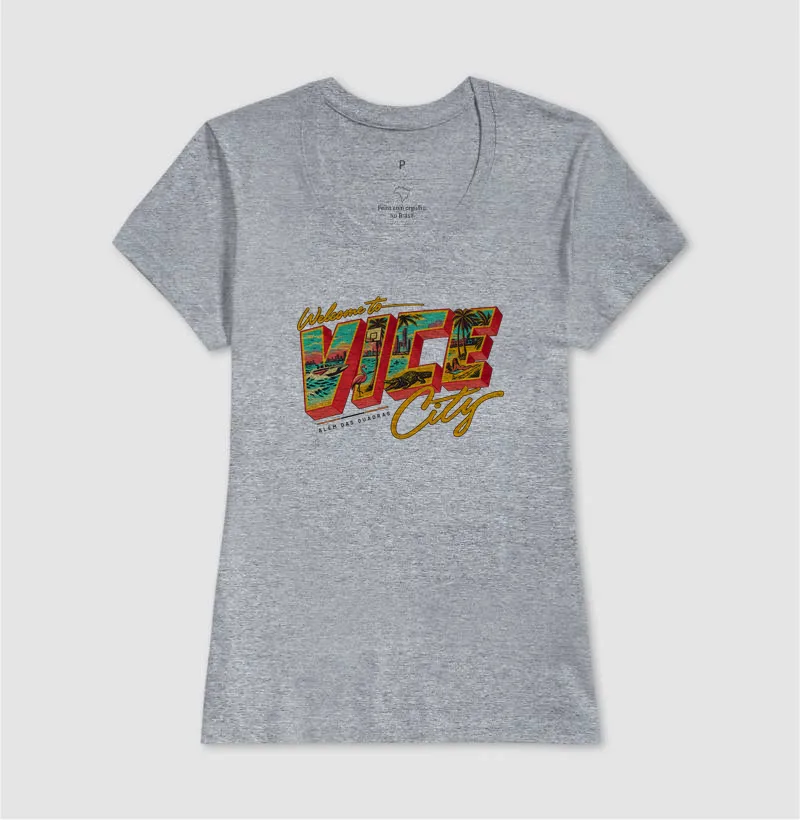 Camiseta Welcome to Vice City — Premium Fio 30.1 | ADQ - Imagem 12