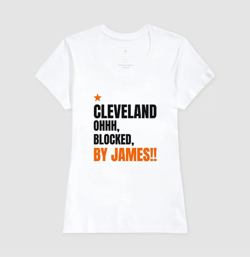 Camiseta Cleveland - Ohh Blocked!  - Imagem 3