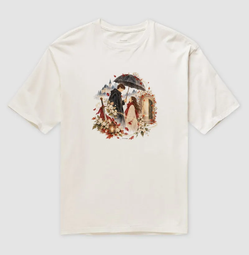 Oversized Solitário, Inverno e Eternidade | Camiseta Dorameira em Aquarela - Imagem 4
