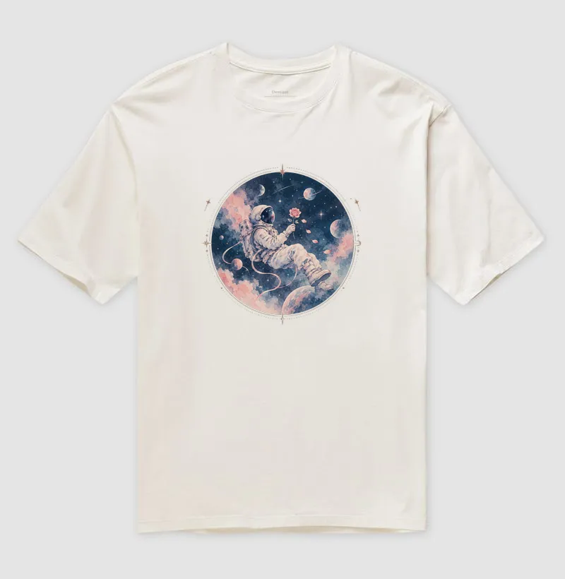Oversized - A Rose Among the Stars | Camiseta K-Pop em Aquarela - Imagem 4