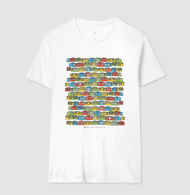Camiseta Adulto Casinhas by Johannes Cruzué - Imagem 2