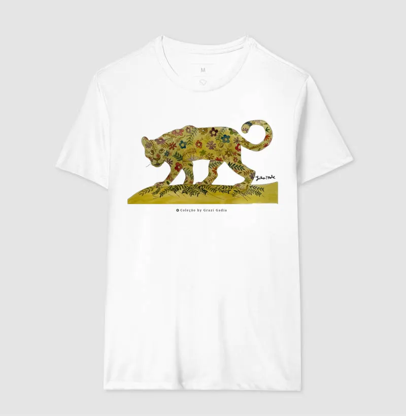 Camiseta adulto Onça by Julia Malc - Imagem 2