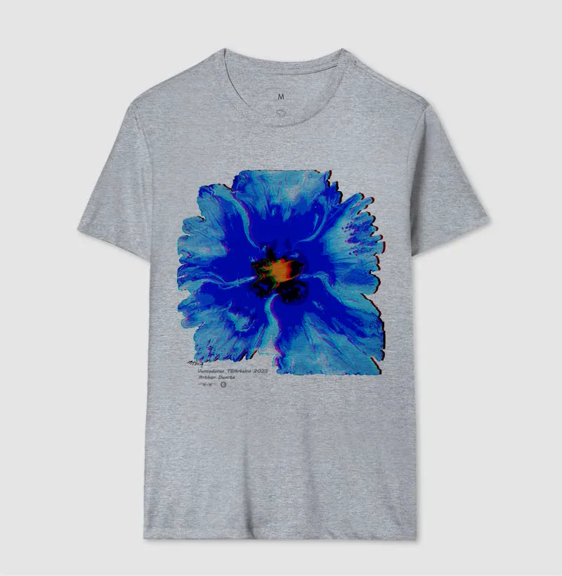Camiseta A flor azul by Arthur Duarte - Imagem 8