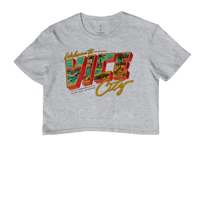 Camiseta Welcome to Vice City — Premium Fio 30.1 | ADQ - Imagem 6