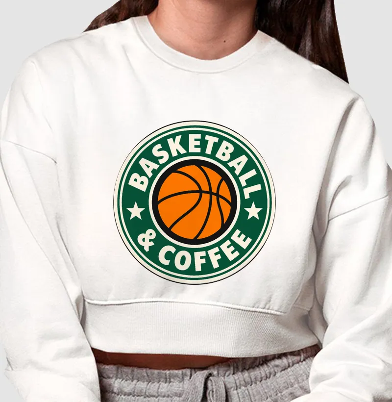 Cropped Moletom Basketball & Coffee — Ritual - Cropped Moletom