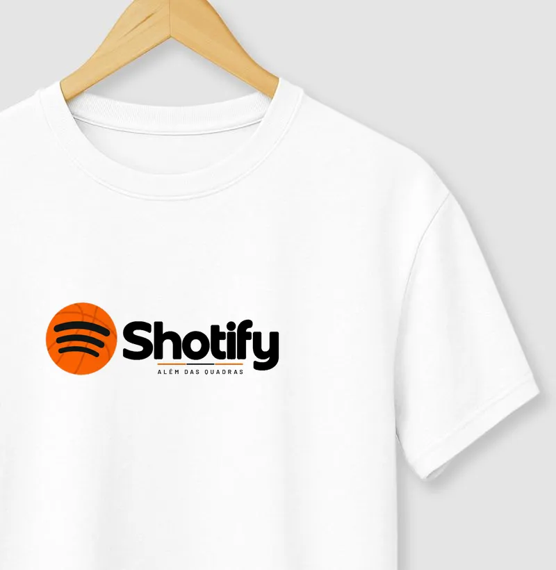 Camiseta SHOTify — No Ritmo do Jogo