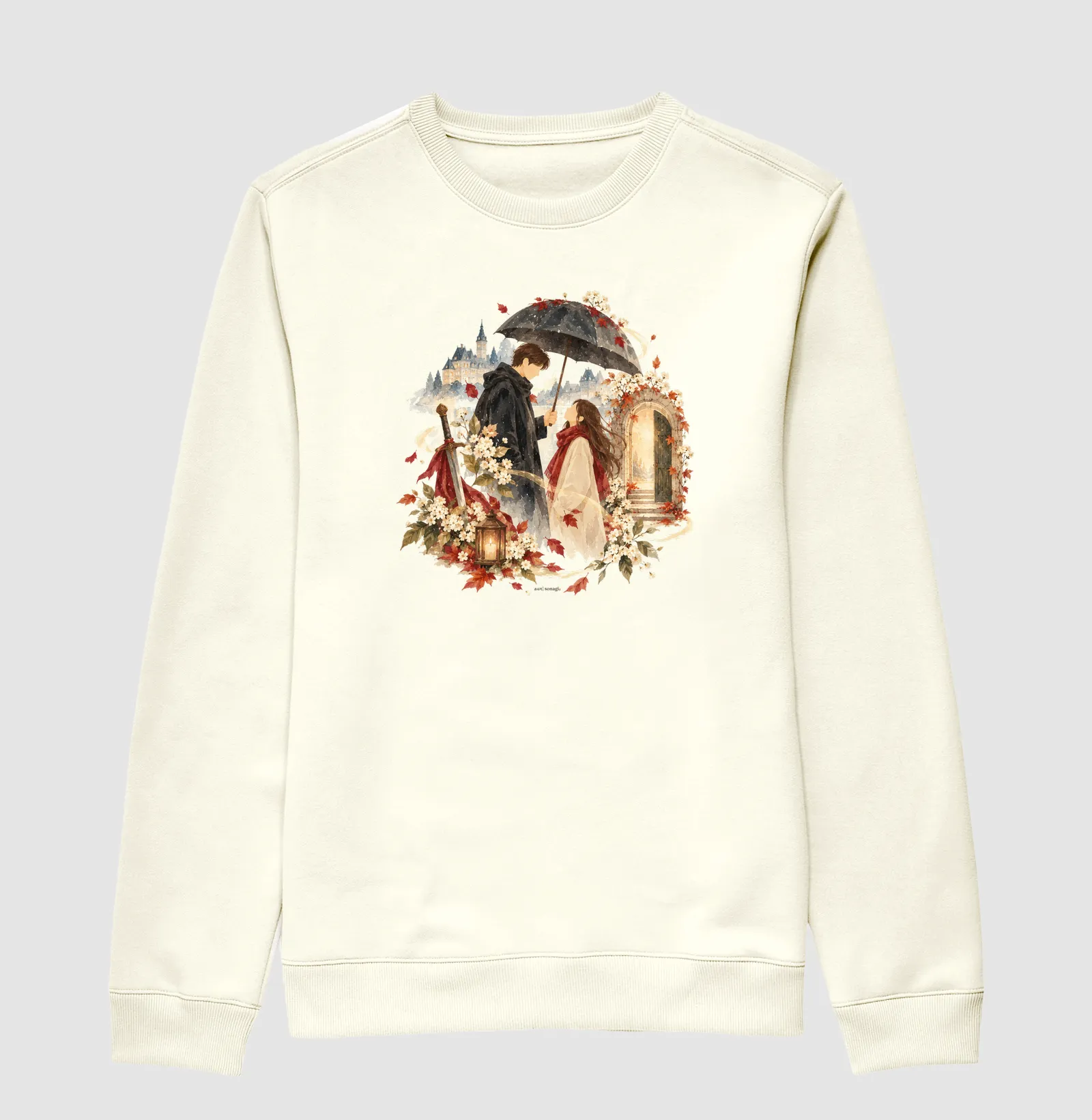 Moletom Solitário, Inverno e Eternidade | Camiseta Dorameira em Aquarela - Imagem 2