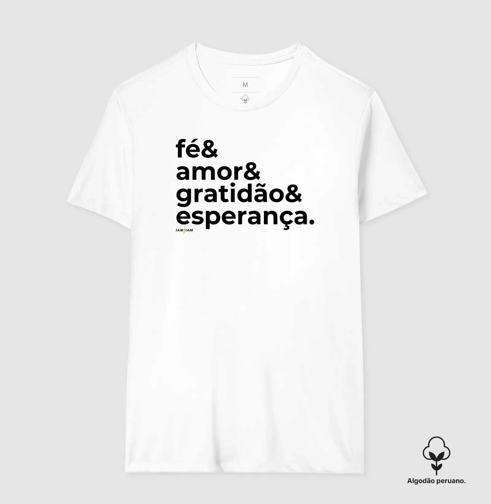 Camiseta Fé & Amor & Gratidão & Esperança - Imagem 4