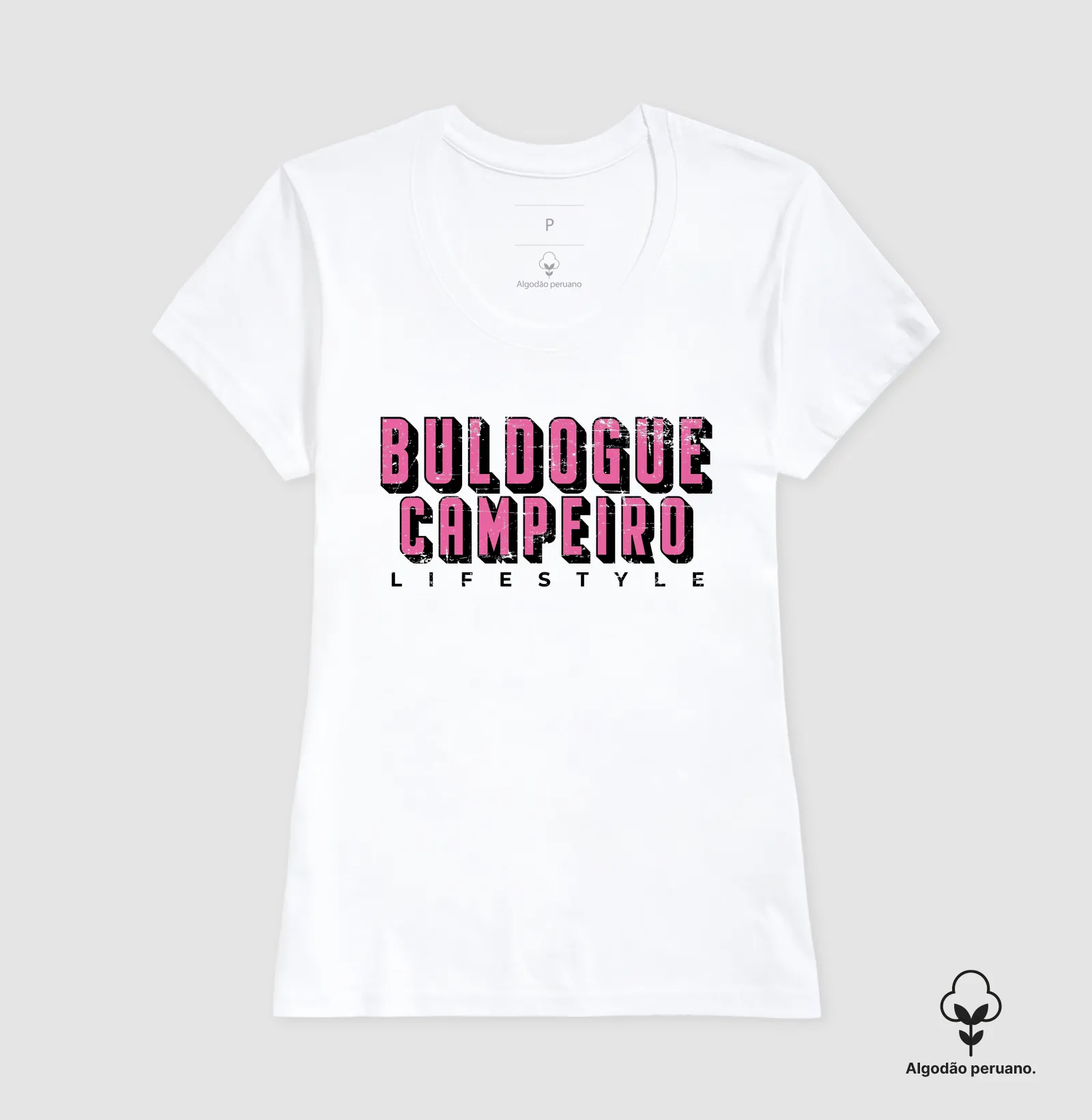  Buldogue Campeiro Texto Rosa - Imagem 3
