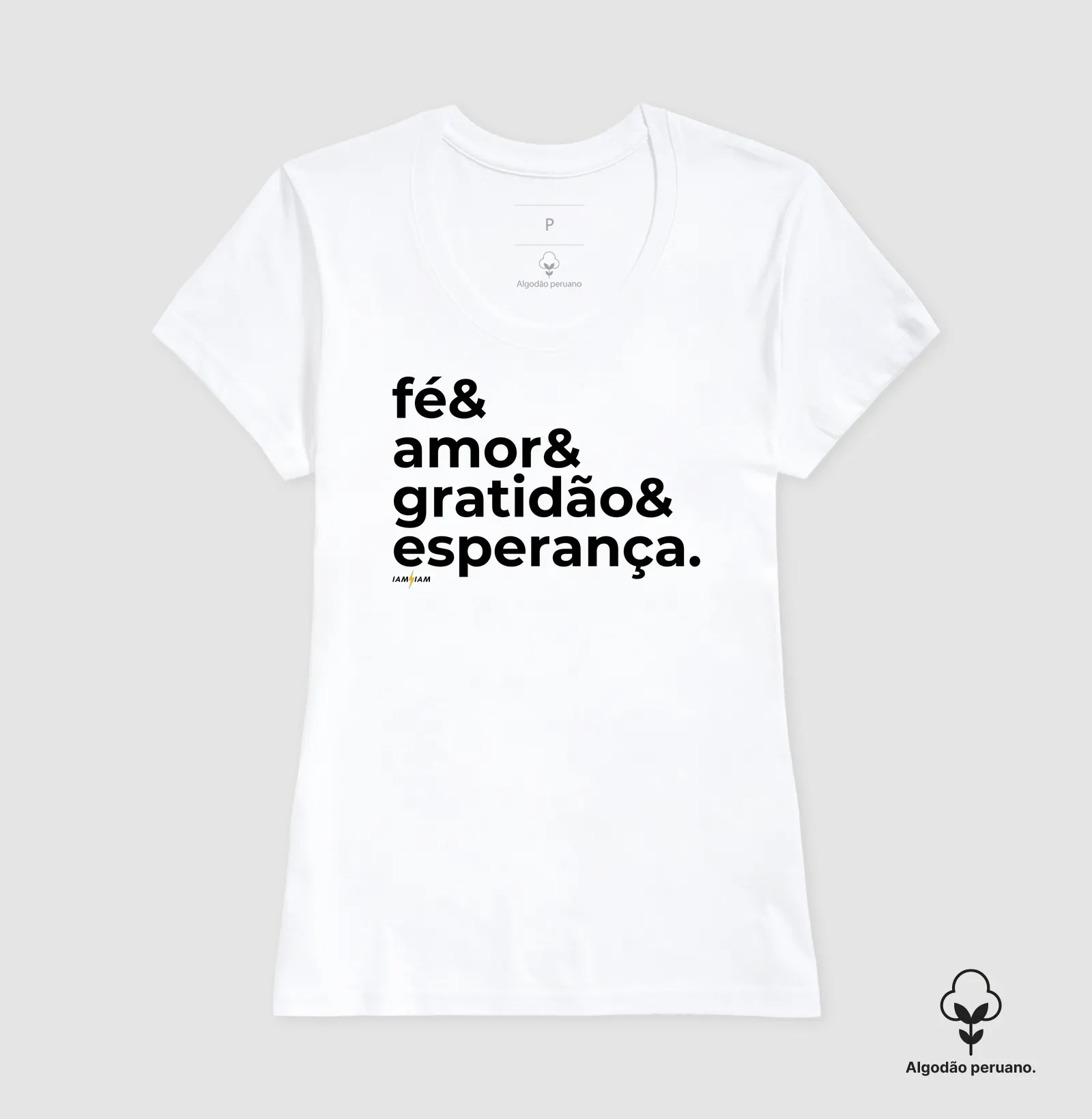 Camiseta Fé & Amor & Gratidão & Esperança - Imagem 2