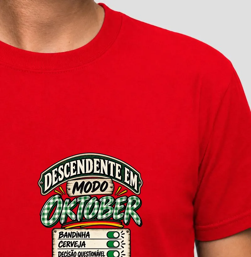 Descendente em Modo Oktober Mini - Camiseta