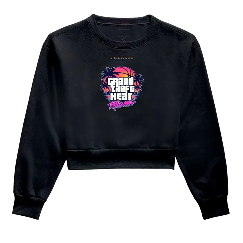 Cropped Feminino Grand Theft Heat — Miami After Hours - Imagem 2