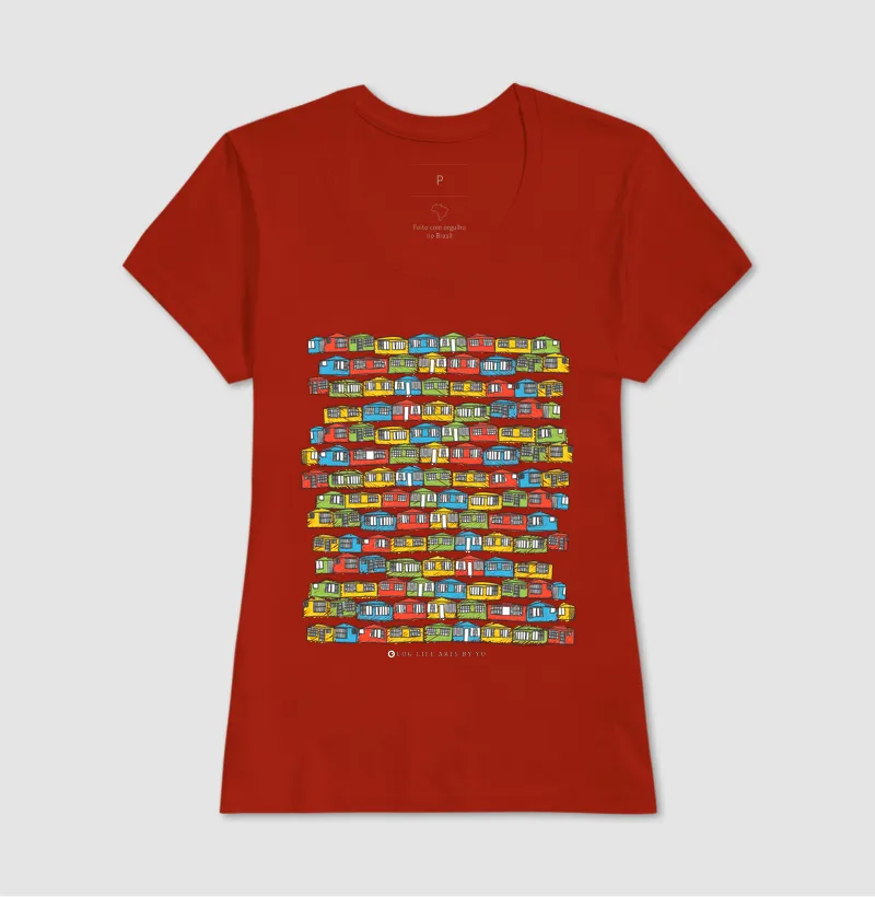 Camiseta Adulto Casinhas by Johannes Cruzué - Imagem 7