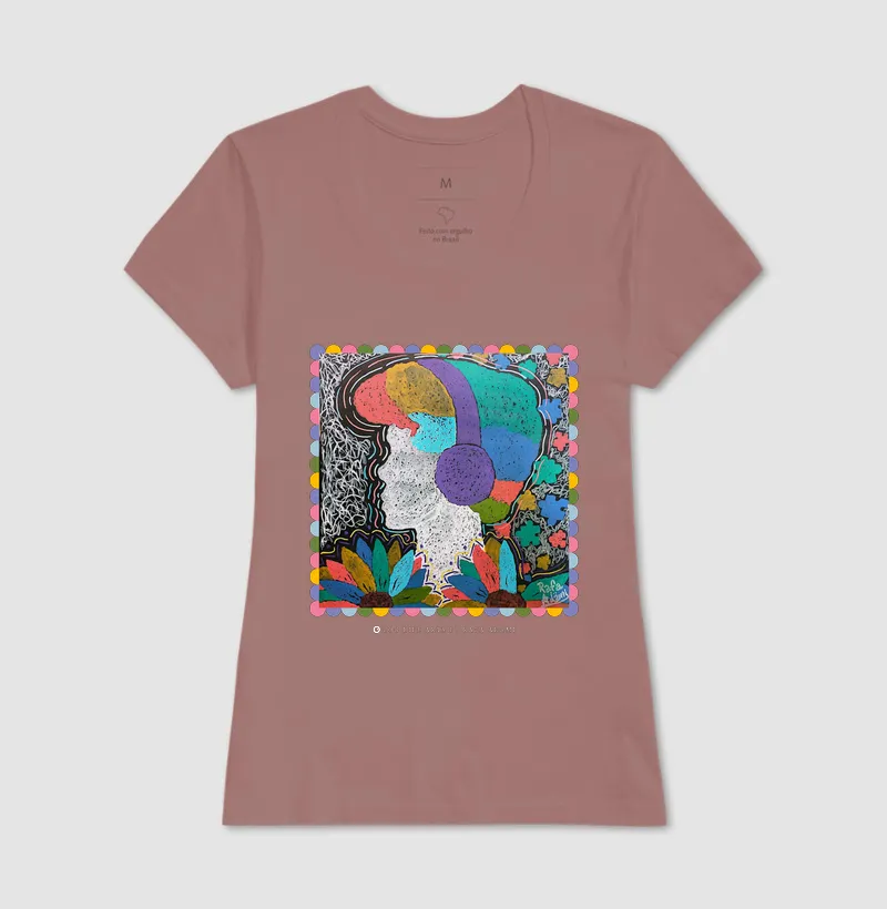 Camiseta Adulto Mundo Colorido by Rafaela Adami - Imagem 9