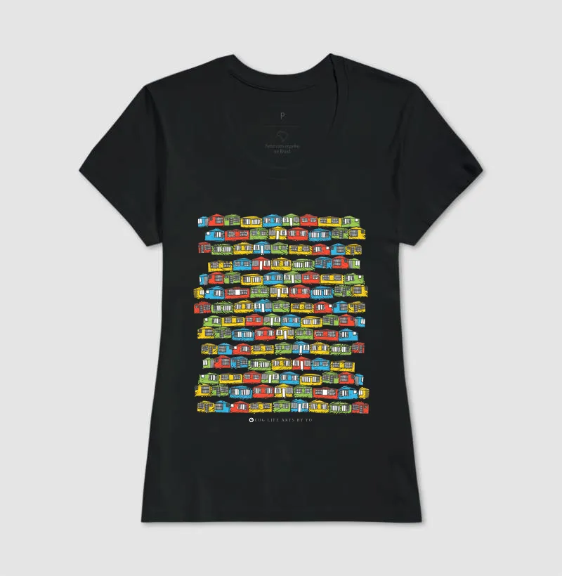 Camiseta Adulto Casinhas by Johannes Cruzué - Imagem 3