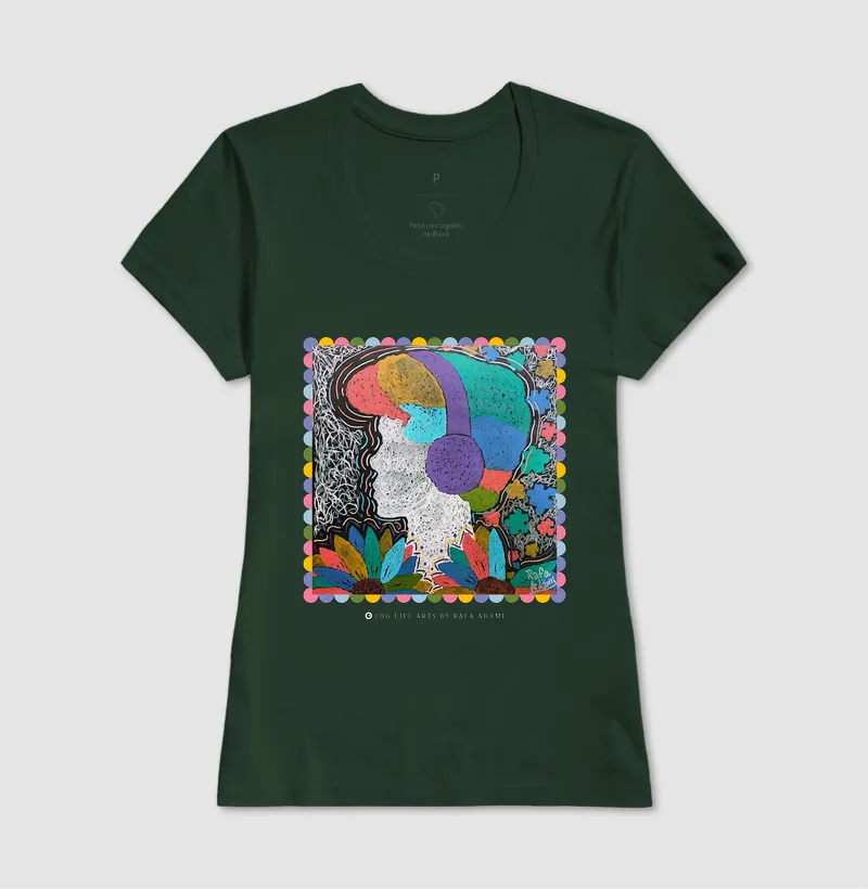 Camiseta Adulto Mundo Colorido by Rafaela Adami - Imagem 7