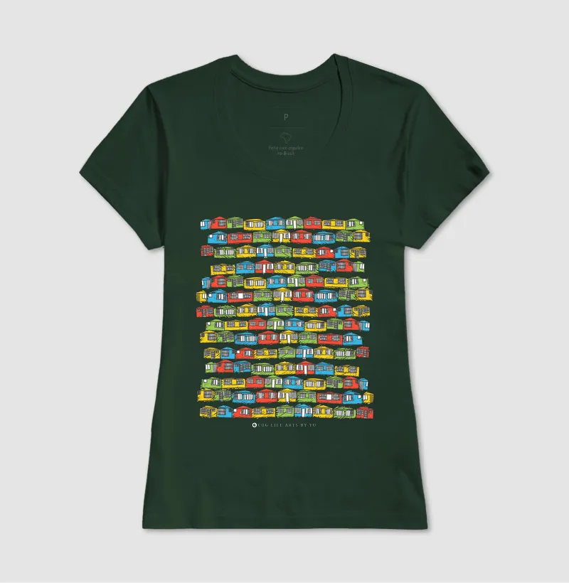 Camiseta Adulto Casinhas by Johannes Cruzué - Imagem 9