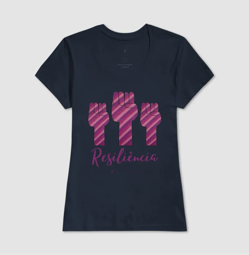 Camiseta Adulto Resiliência Pink by Johannes Cruzué - Imagem 5