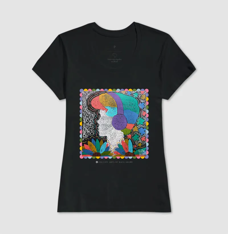 Camiseta Adulto Mundo Colorido by Rafaela Adami - Imagem 3