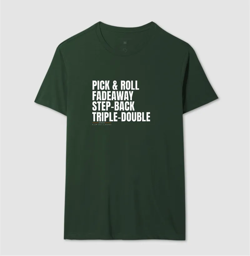 Camiseta Repertório de Jogo — Pick & Roll ao Triple Double. - Imagem 11