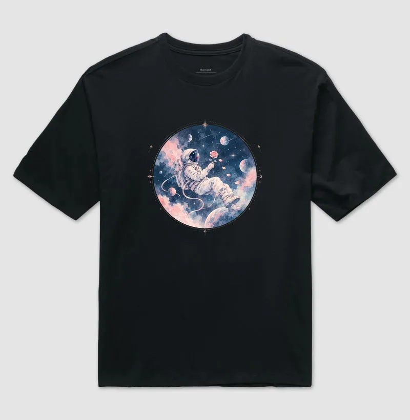 Oversized - A Rose Among the Stars | Camiseta K-Pop em Aquarela - Imagem 2