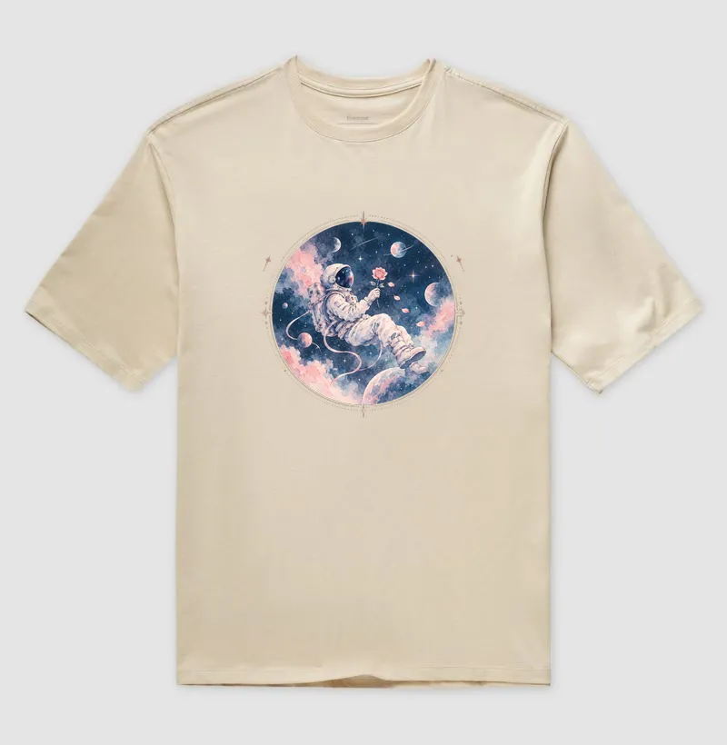 Oversized - A Rose Among the Stars | Camiseta K-Pop em Aquarela - Imagem 3