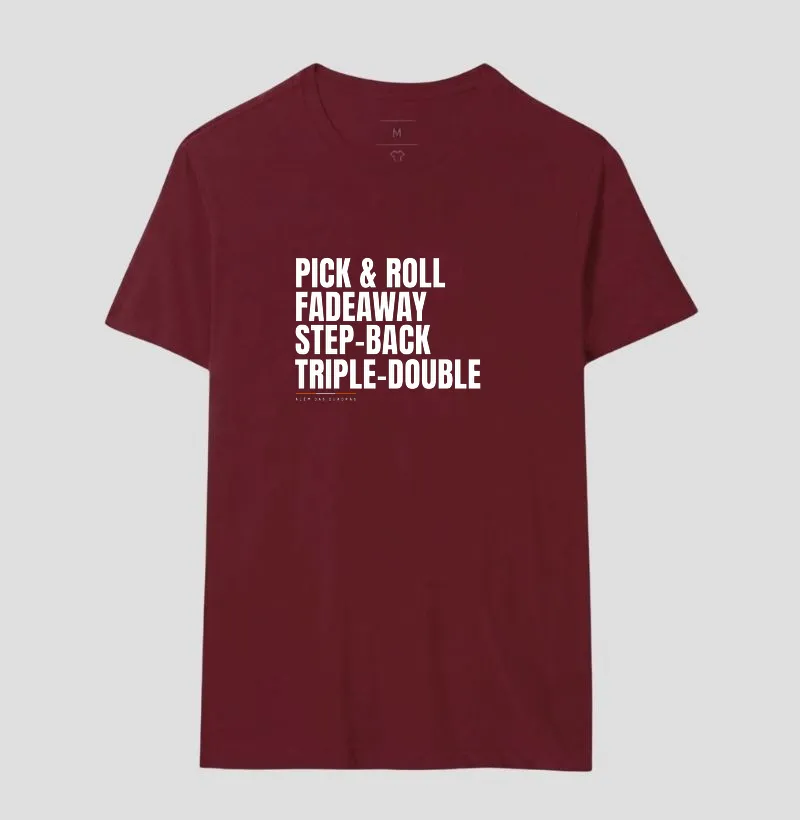 Camiseta Repertório de Jogo — Pick & Roll ao Triple Double. - Imagem 17