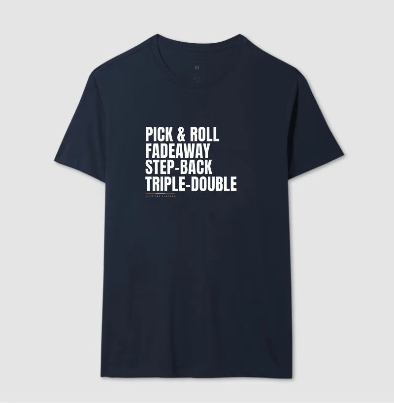 Camiseta Repertório de Jogo — Pick & Roll ao Triple Double. - Imagem 7