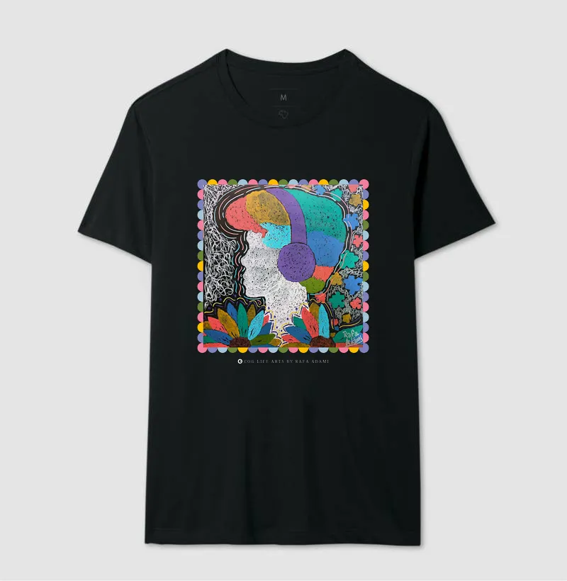 Camiseta Adulto Mundo Colorido by Rafaela Adami - Imagem 2