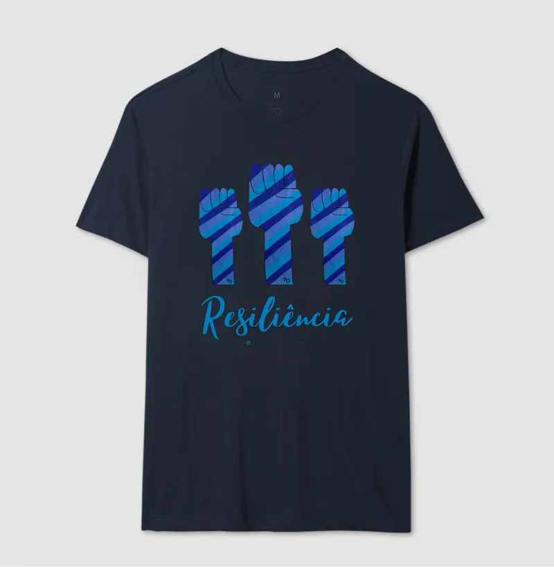 Camiseta Adulto Resiliência Blue By Johannes Cruzué - Imagem 4
