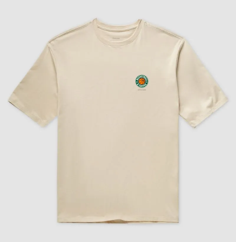 Camiseta Basketball & Coffee — Minimalista - Imagem 3