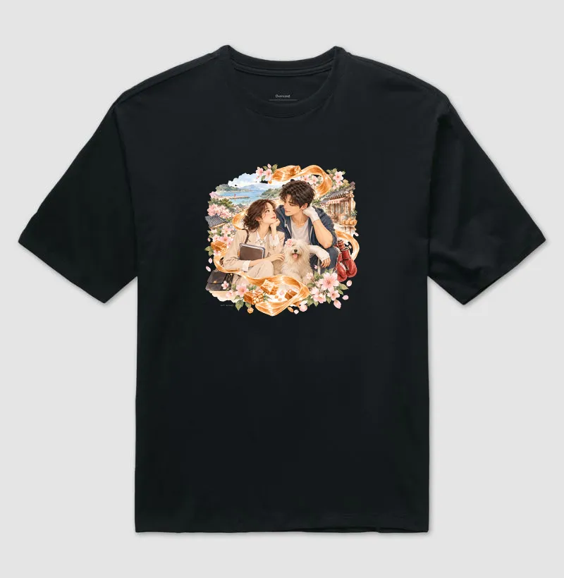 Oversized Caramelo e Memórias | Camiseta Dorameira em Aquarela - Imagem 2