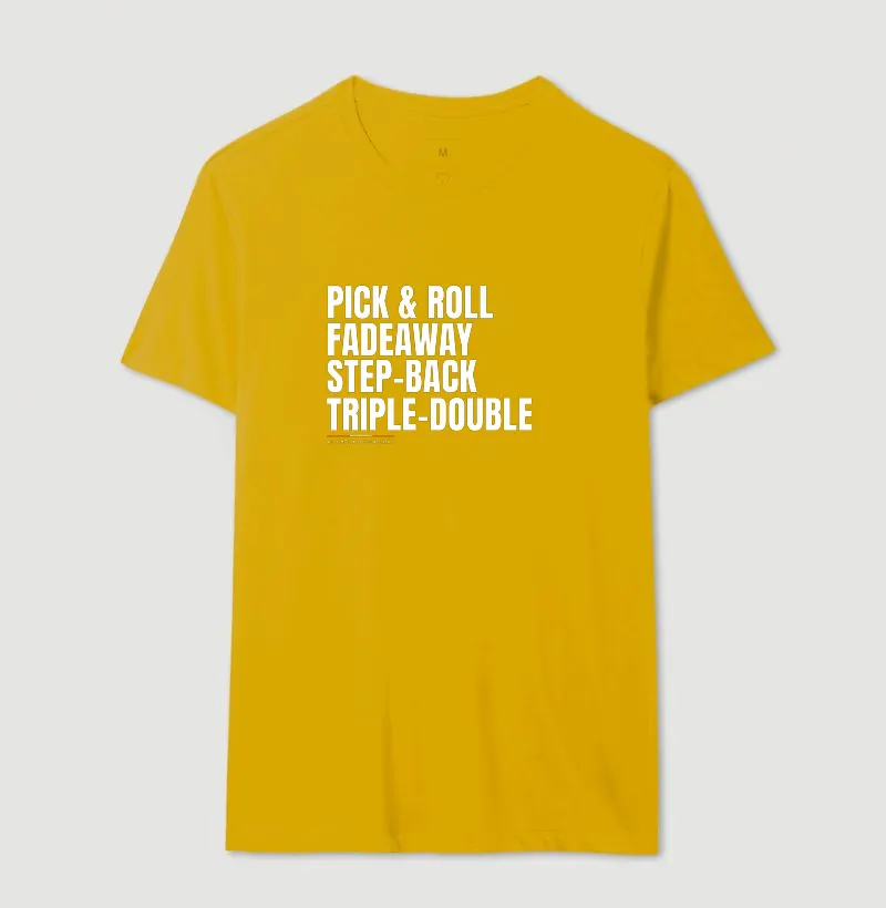 Camiseta Repertório de Jogo — Pick & Roll ao Triple Double. - Imagem 13