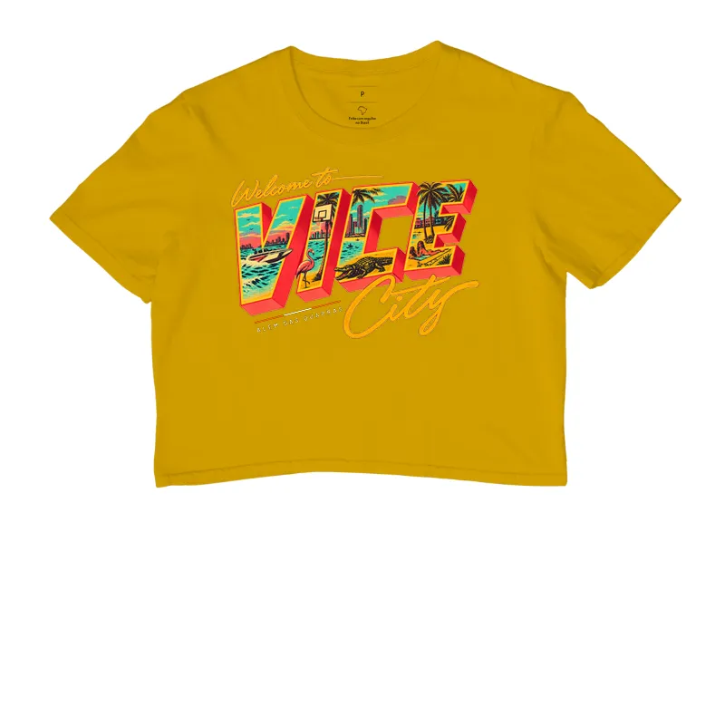 Camiseta Welcome to Vice City — Premium Fio 30.1 | ADQ - Imagem 8