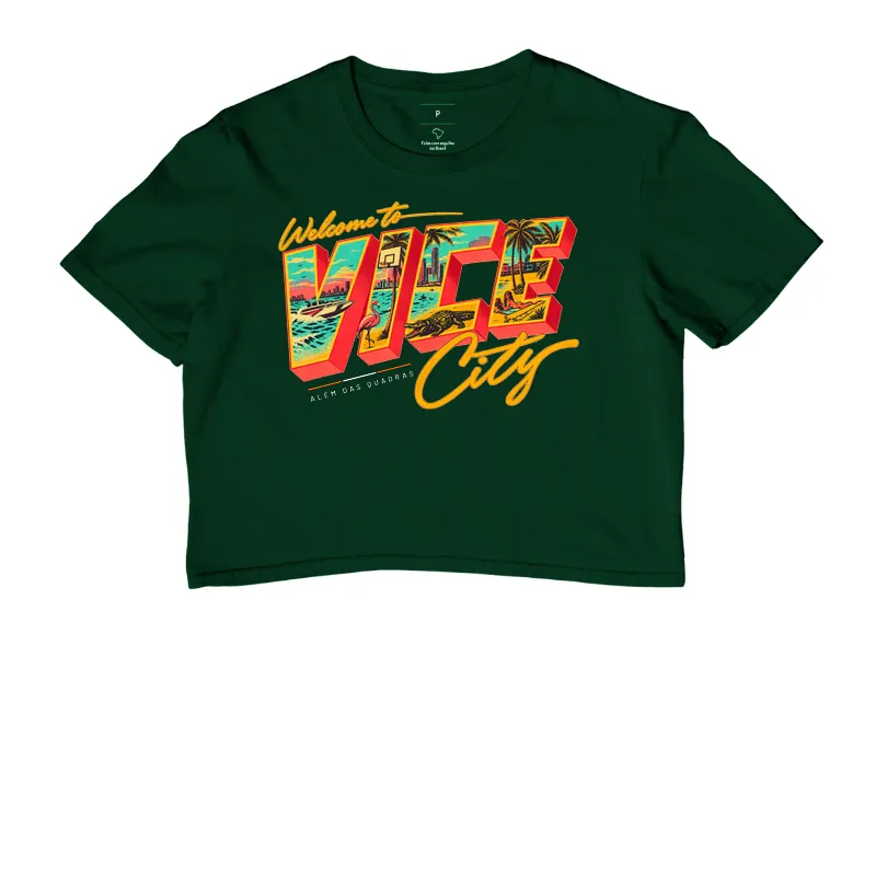 Camiseta Welcome to Vice City — Premium Fio 30.1 | ADQ - Imagem 5