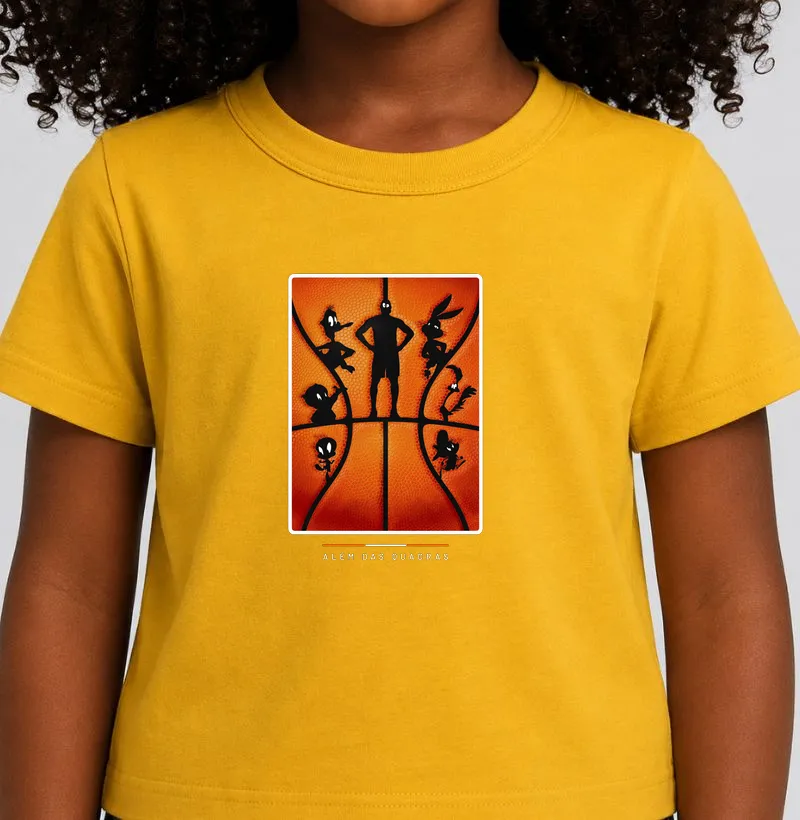 Camiseta Infantil de Basquete Jogo de Outra Dimensão — ADQ