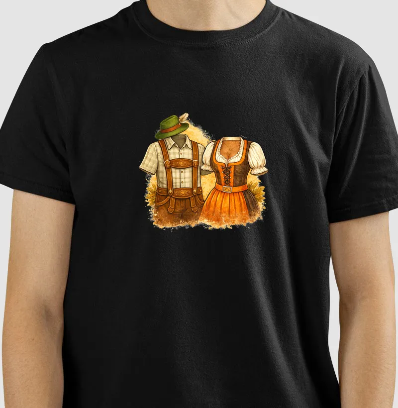 Estampa trajes alemães  - Camiseta