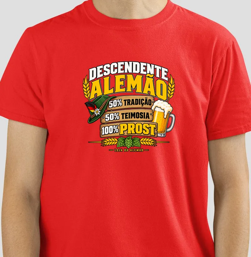 Descendente Alemão — 100% Prost - Camiseta
