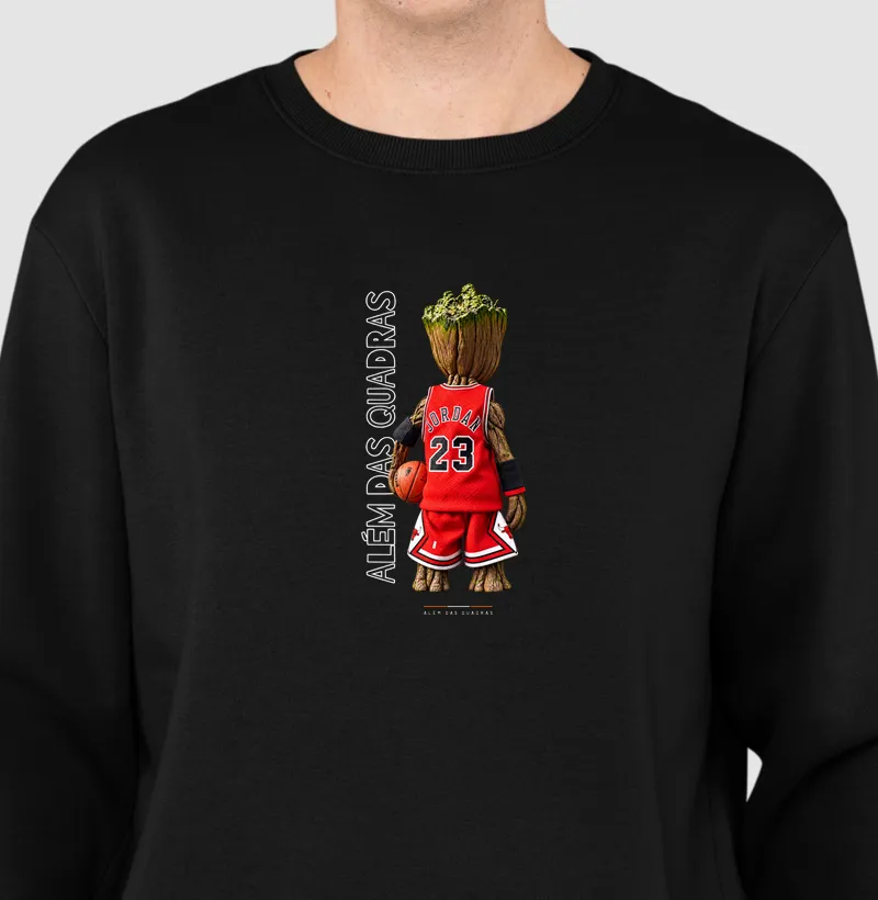 Camiseta Raízes do Jogo — Além das Quadras  Algumas paixões criam raízes. - Suéter Moletom