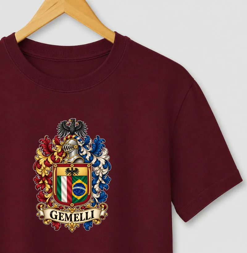  Brasão Família GEMELLI – Herança Italiana e Brasileira 🇮🇹🇧🇷