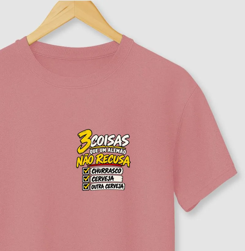 3 Coisas que um Alemão Não Recusa Mini - Camiseta