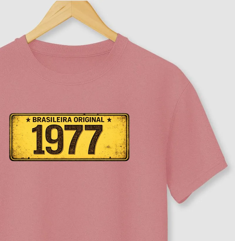 PLACA AMARELA 1977 BRASILEIRA