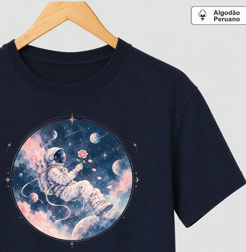 A Rose Among the Stars | Camiseta K-Pop em Aquarela - Camiseta Algodão Peruano