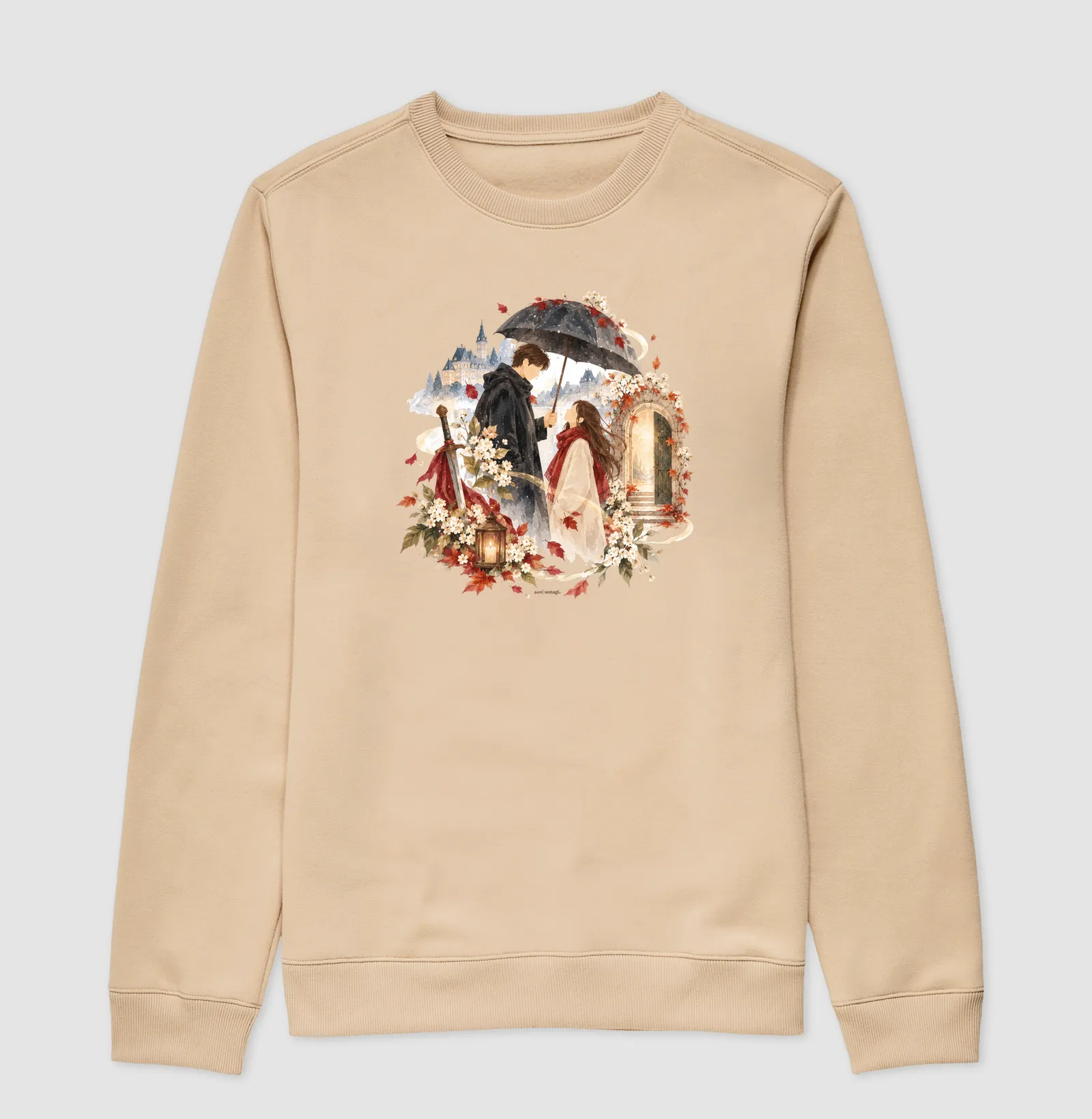 Moletom Solitário, Inverno e Eternidade | Camiseta Dorameira em Aquarela - Imagem 3