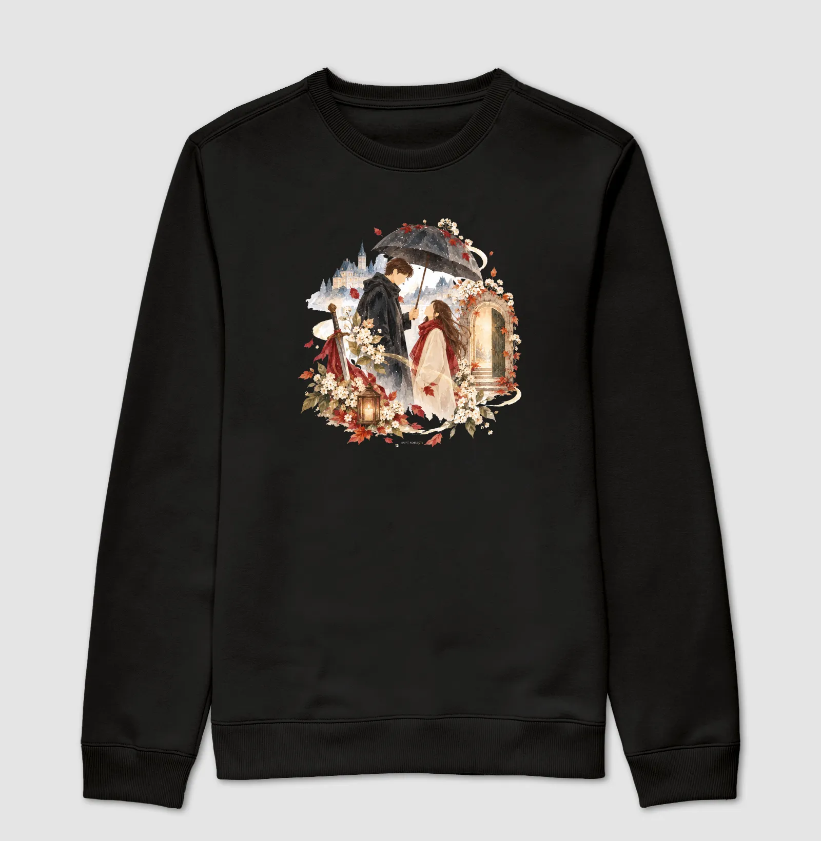 Moletom Solitário, Inverno e Eternidade | Camiseta Dorameira em Aquarela - Imagem 4